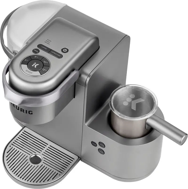 Keurig K-Cafe Special Edition Coffee Maker – Single-Serve Brewer with Built-In Milk Frother, Nickel Finish