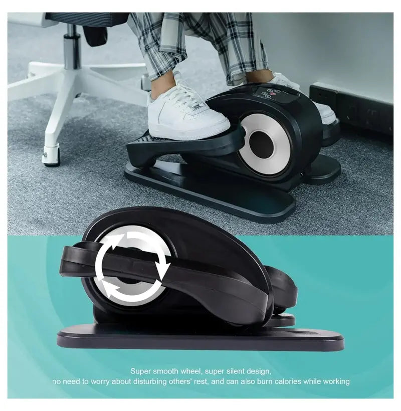 Under-Desk Elliptical Machine  Fully Assembled Electric Foot Pedal Exerciser for Seated Cardio Workouts