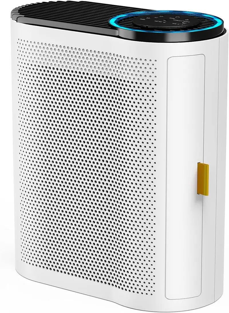 MK04 Air Purifier for Large Rooms, 1095 Sq Ft Coverage, HEPA Filter, Air Quality Sensors, Auto Function, White
