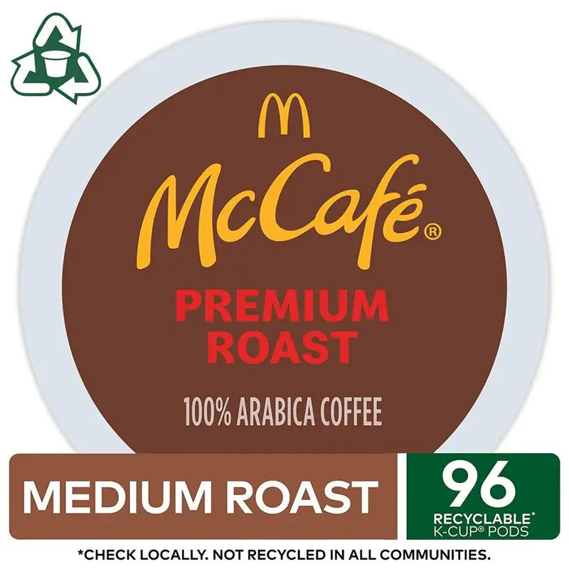McCafé Premium Roast Medium Roast Coffee Pods – Compatible with Keurig Brewers