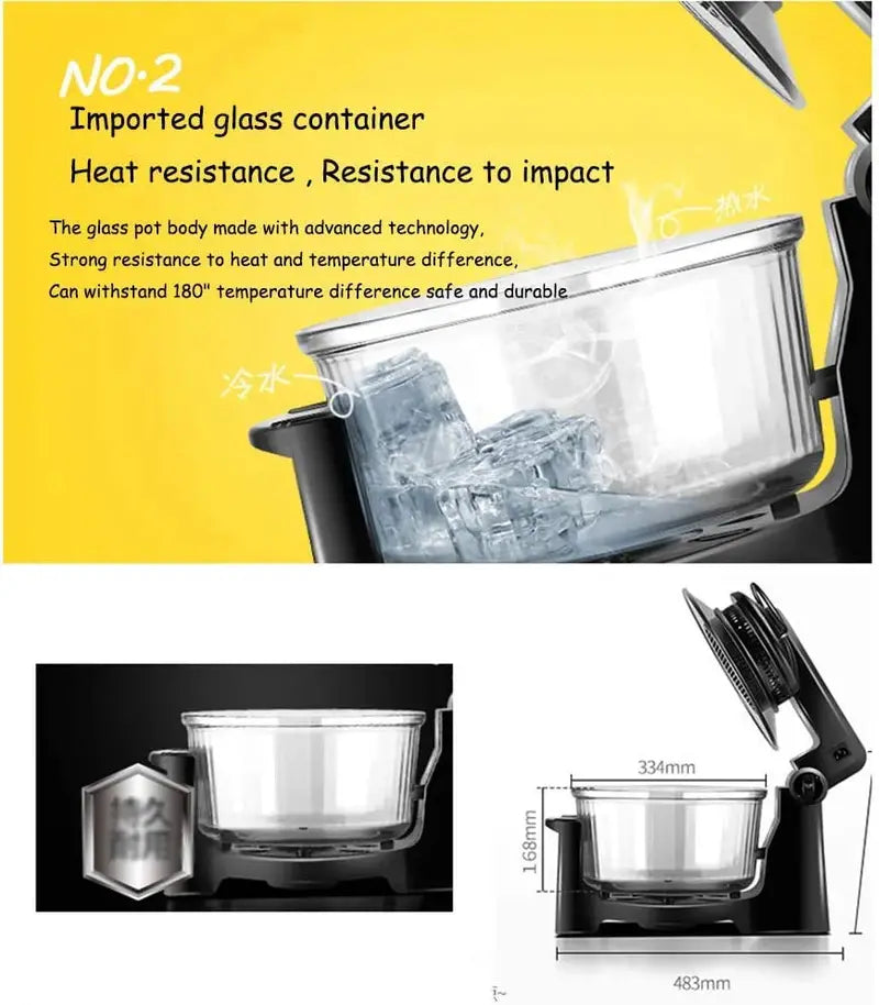 L.HPT Halogen Air Fryer Oven – Compact Countertop Convection Cooker