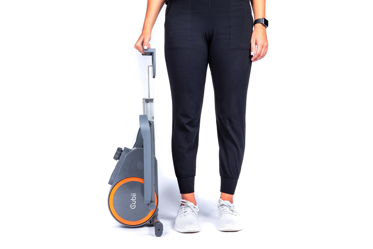 Cubii Go, Seated Elliptical Trainer with Wheels and Handle, 8 Adjustable Magnetic Resistance Levels