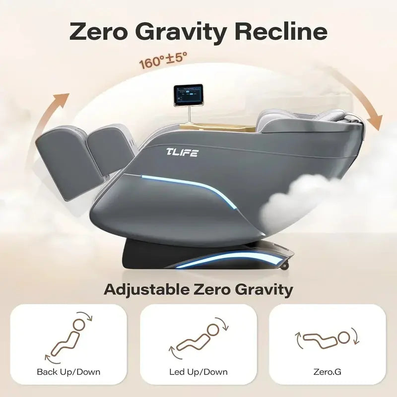 Zero Gravity Massage Chair – 160° Recline, Body Scan, and Shiatsu Therapy System