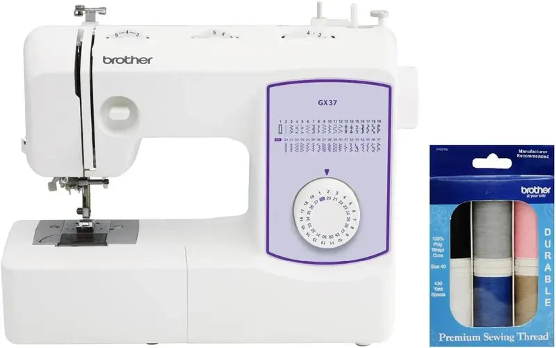 GX37 Sewing Machine with 37 Built-in Stitches and 6 Specialty Presser Feet