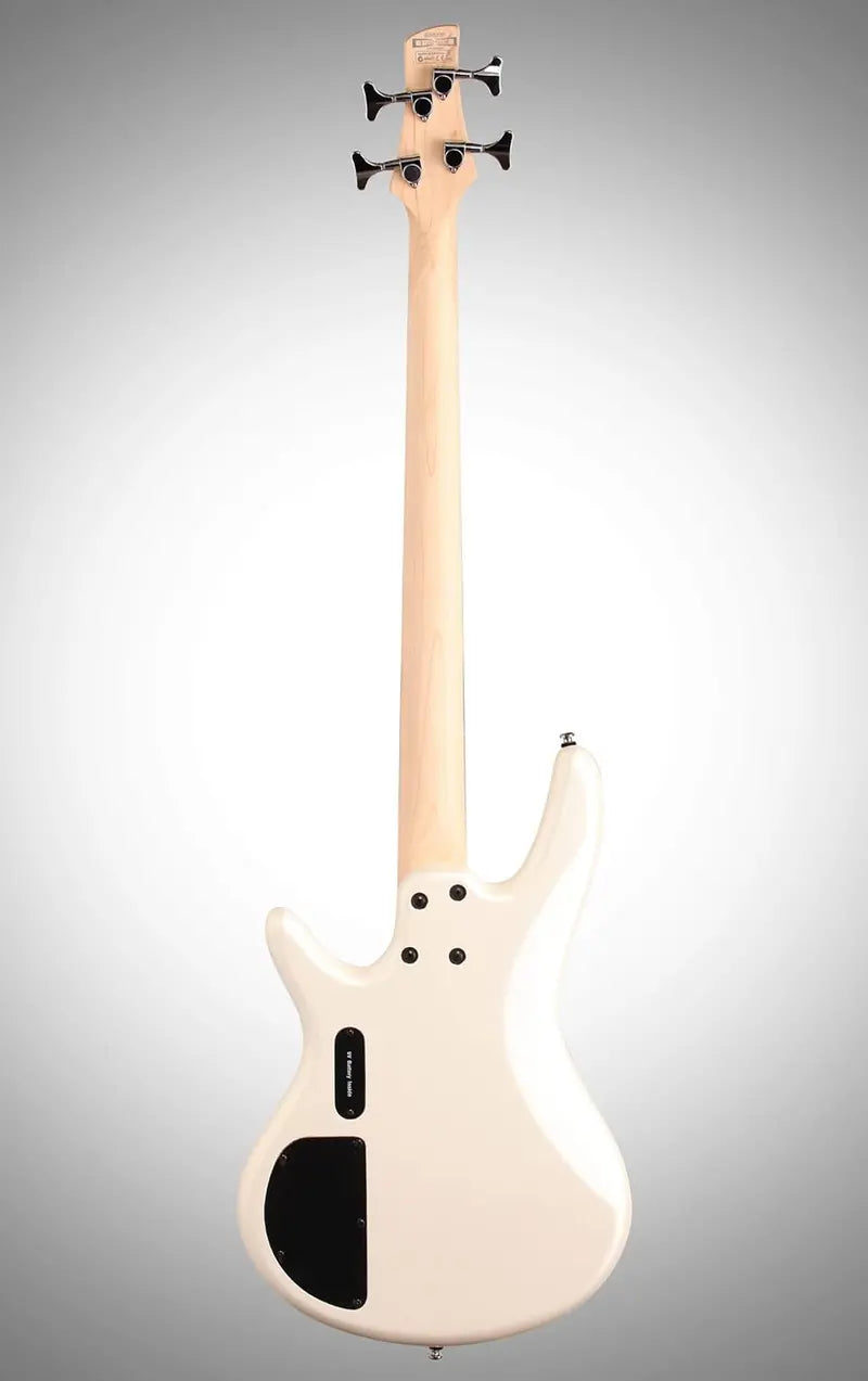 Ibanez GSR200 4-String Electric Bass Guitar, Pearl White, Right-Handed, Powersound Pickups