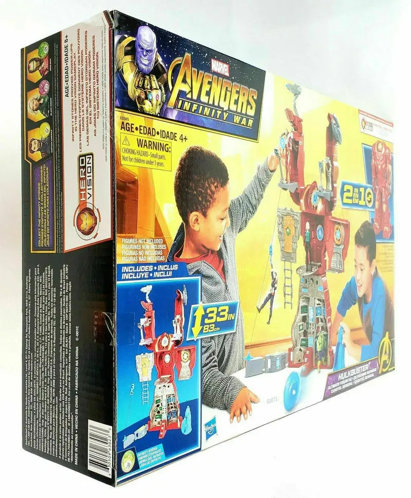 Hasbro Marvel Avengers Hulkbuster Ultimate Action Figure Playset – Includes Tower Base & Roto-Blade Launcher