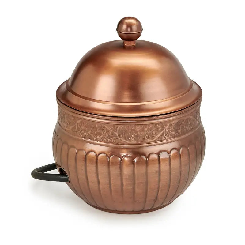 Good Directions La Jolla Hose Pot with Lid, Copper Finish – Holds 150 ft. Hose