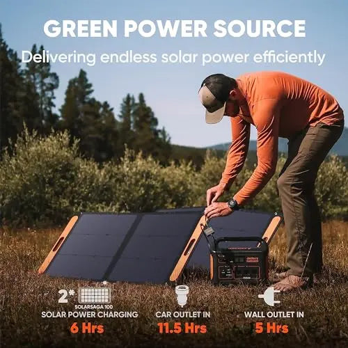 Jackery Explorer 1000 Portable Power Station – 1002Wh Solar Generator with Quiet AC Output