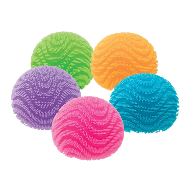 NeeDoh Fuzz Ball Wonder Waves – Textured Wave-Design Fuzzy Sensory Ball