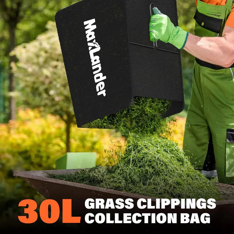 Maxlander 12-Amp Lawn Dethatcher & Scarifier – 2-in-1 Electric Tool with 4-Depth Settings & 30L Detachable Debris Collection Bag
