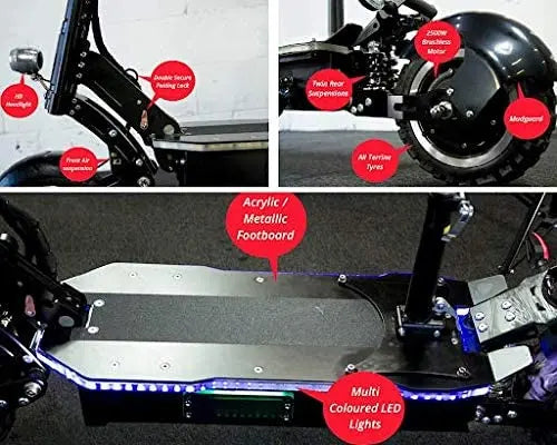 MAXX Electric Scooter – 60 MPH High-Speed Commuter Scooter with Dual Braking