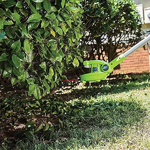 Greenworks 40V 8  Cordless 8  Polesaw + 20  Pole Hedge Trimmer Combo