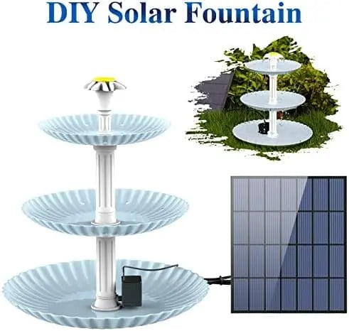 Upgraded 3.5W Solar Fountain Pump for Bird Bath  Detachable & Eco-Friendly
