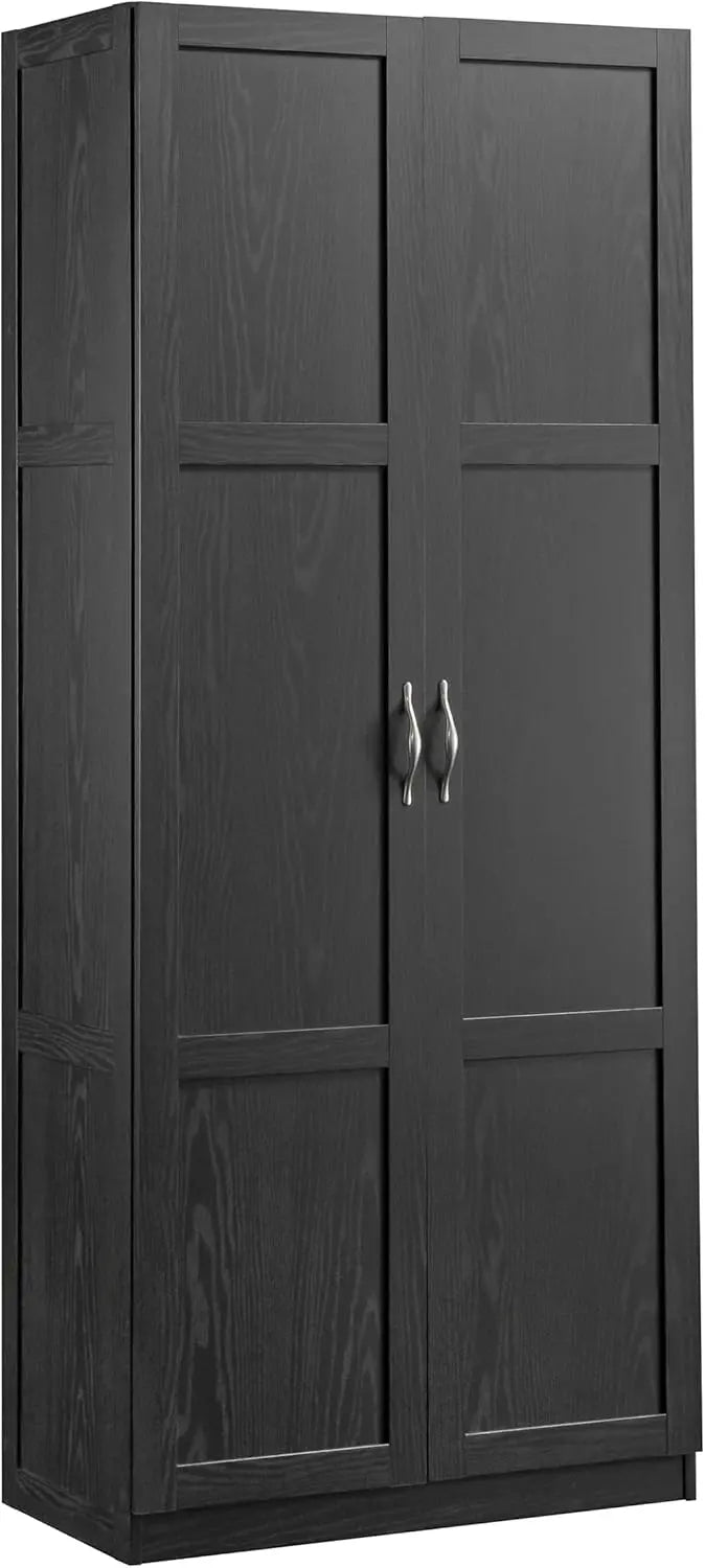 Sauder Select Kitchen Pantry Cabinet – Functional White Storage Unit with Flexible Shelving