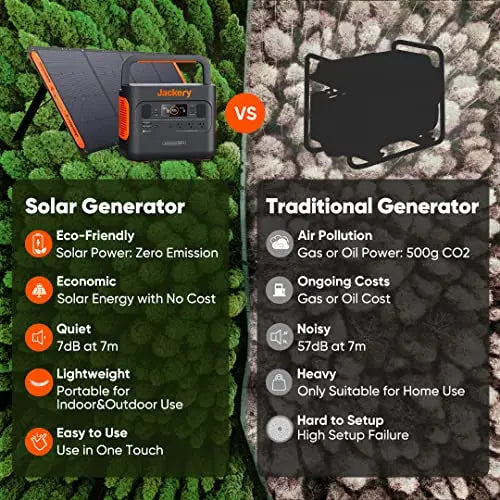Jackery Explorer 1000 Portable Power Station – 1002Wh Solar Generator with Quiet AC Output