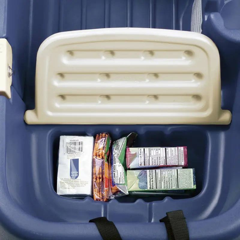 Step2 Wagon for Two Plus Kids Pull Wagon, Blue  Plastic, Seat Belts, Storage, Quiet Wheels, 100 lbs Capacity