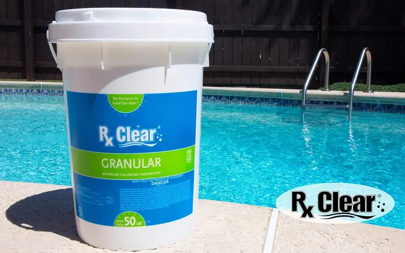 Stabilized Granular Chlorine  50 lb Bucket, Fast-Dissolving, UV-Resistant Pool & Spa Sanitizer for Algae & Bacteria Control