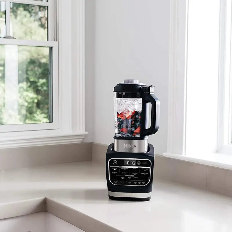 Ninja HB152 Cold & Hot Blender – 1400 Peak Watts, 64oz Nonstick Glass Pitcher