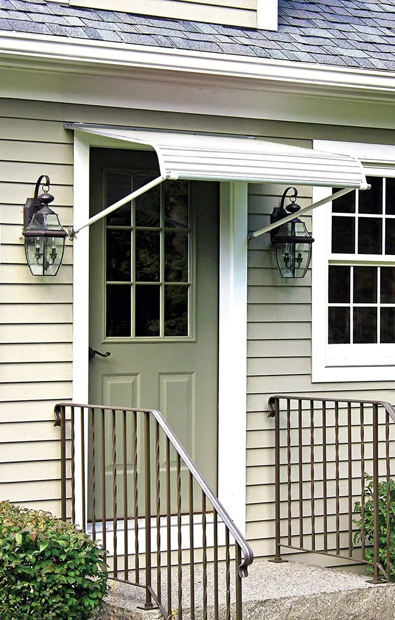 NuImage 2500 Series Aluminum Door Canopy – Durable 60425 Model with Reinforced Support Arms