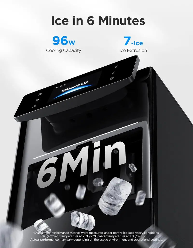 GoveeLife Smart Nugget Ice Maker Pro – 60 lbs/Day, 6-Minute First Ice, AI NoiseGuard & App Control