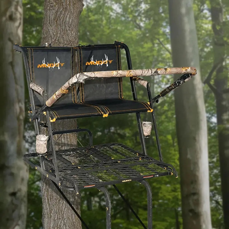 Muddy Nexus XTL 20-Foot Two-Person Ladder Tree Stand – 500 lb Capacity