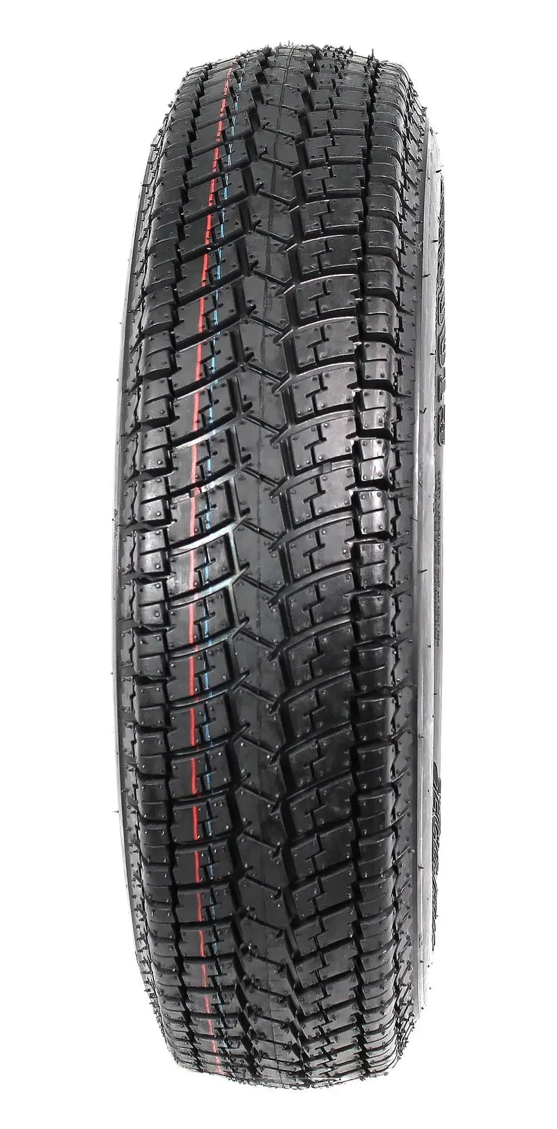 Two ST175/80D13 Trailer Tires with 13-Inch White-Spoked Wheels (Load Range C)