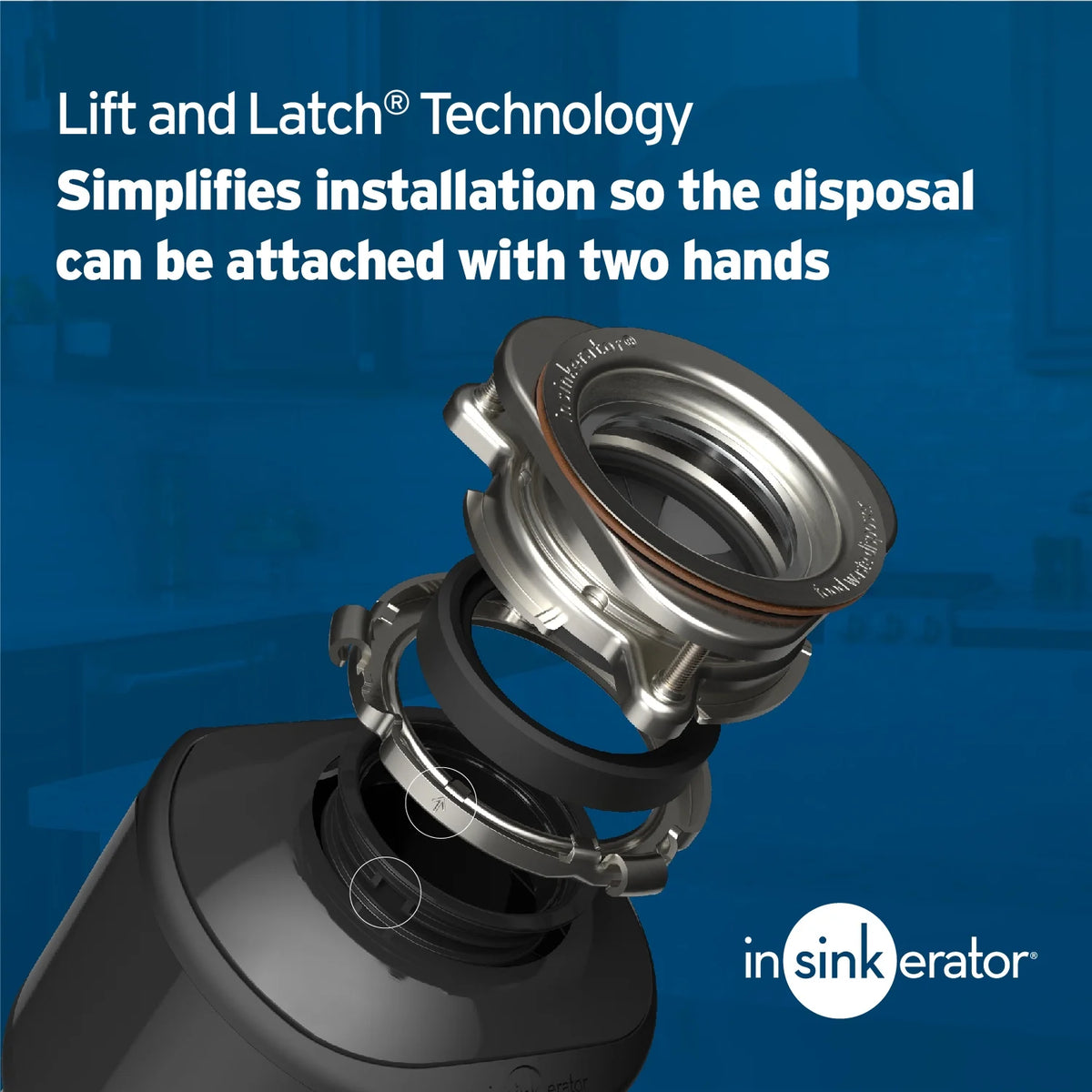 Insinkerator Badger 5XP W/C, 3/4 HP Continuous Feed Kitchen Garbage Disposal with Power Cord, Badger Series