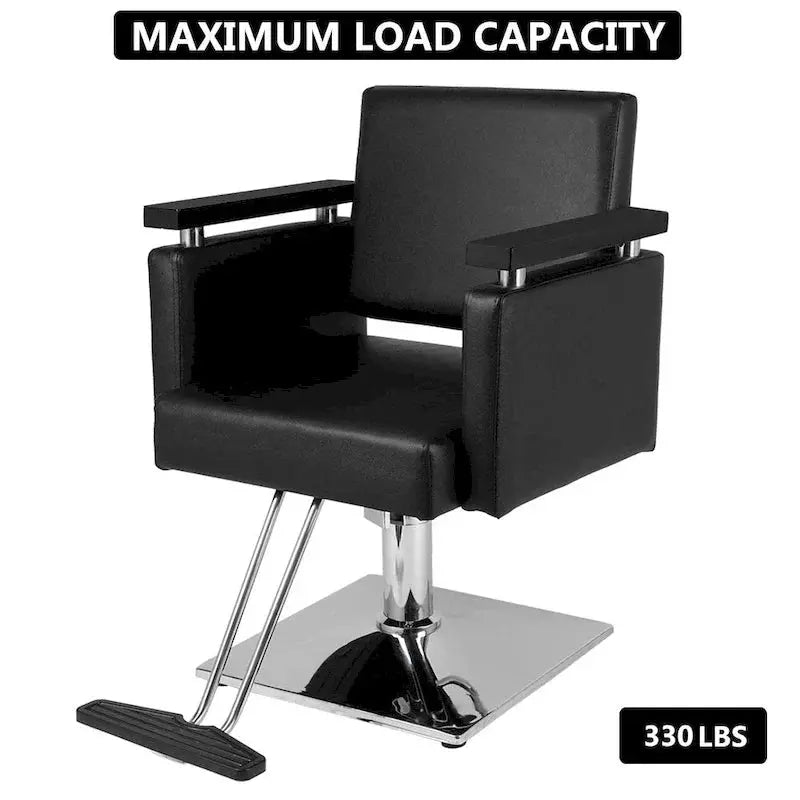Hydraulic Barber Chair for Salon Use – Adjustable Styling Station with Footrest