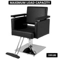 Hydraulic Barber Chair for Salon Use – Adjustable Styling Station with Footrest