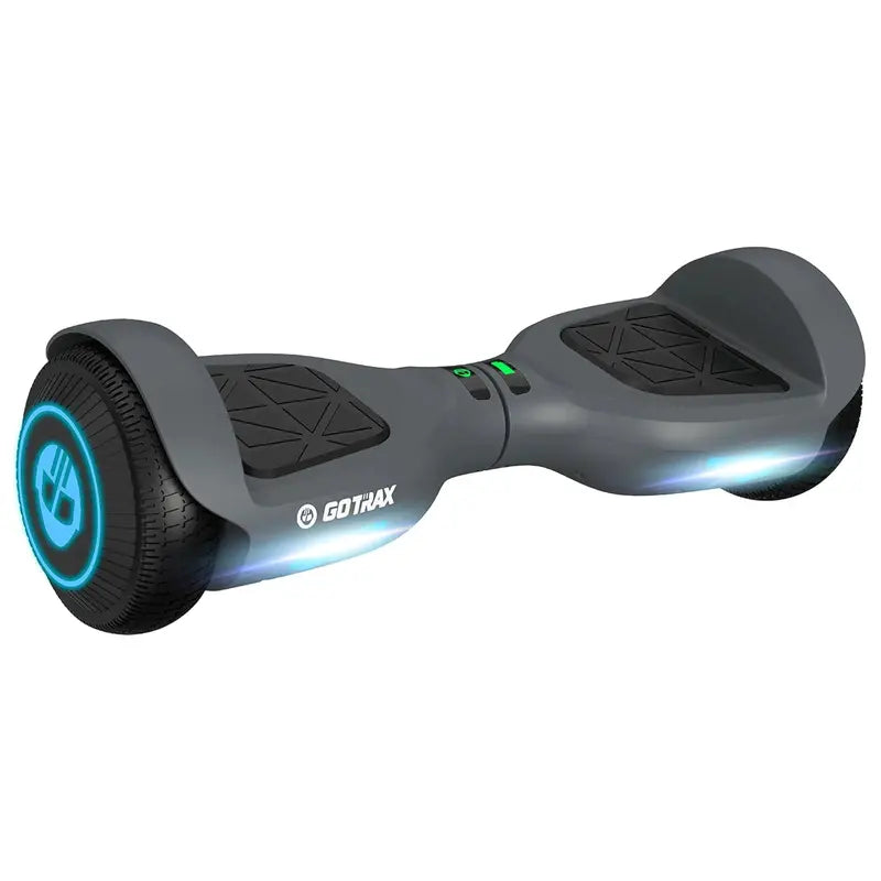 Gotrax EDGE Hoverboard, 6.5″ LED Wheels, Dual Motors, UL2272 Certified, 6.2mph, Self-Balancing, Black