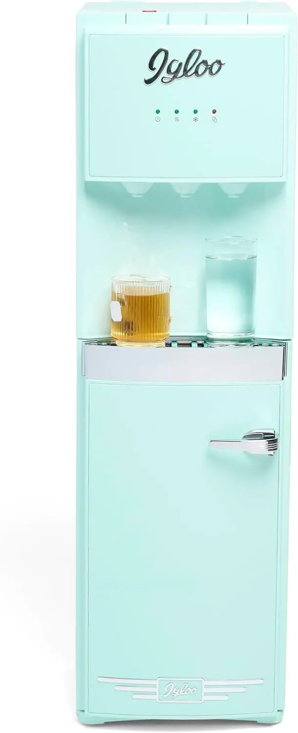 Igloo Top-Load Dual-Temp Water Dispenser in Black Stainless Finish