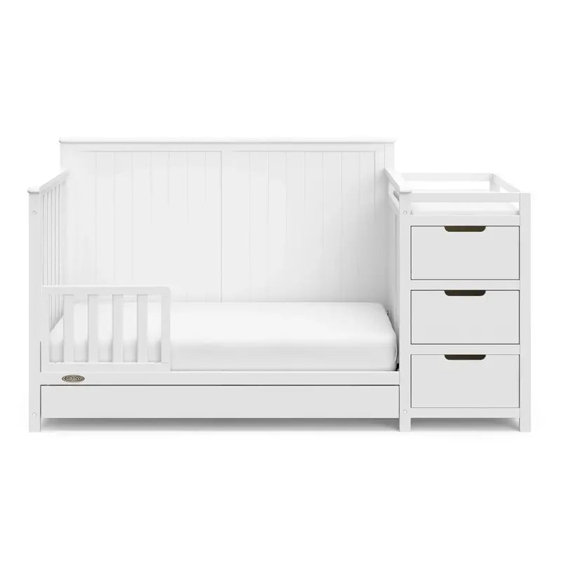 Graco Hadley 5-in-1 Convertible Crib with Integrated Changer and Storage Drawer