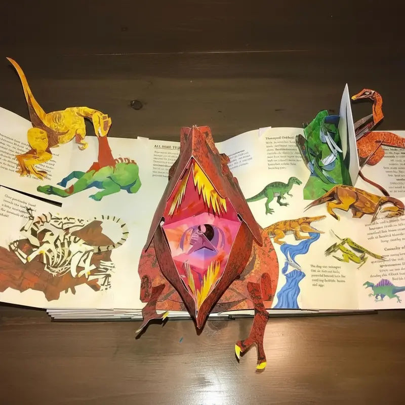 Jurassic Pop-Up: 3D Illustrated Dinosaur Book – Interactive Fold-Out Prehistoric Scene Collection