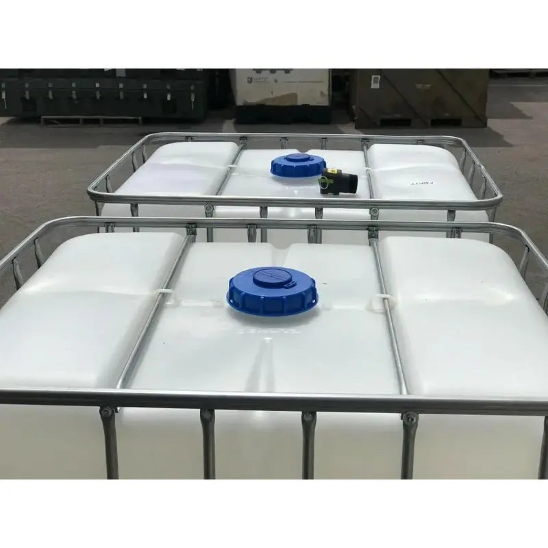 Food-Safe 330-Gallon IBC Container – Heavy-Duty Water Storage Solution