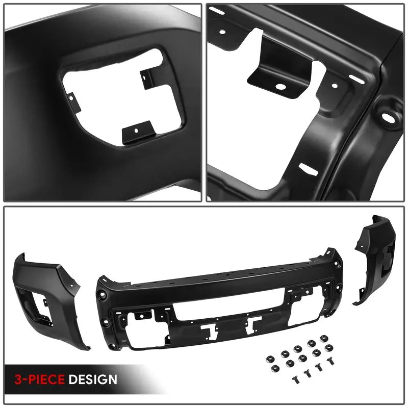 Modular Front Bumper for 2015–2019 GMC Sierra 2500/3500 HD – No Parking Sensor Holes