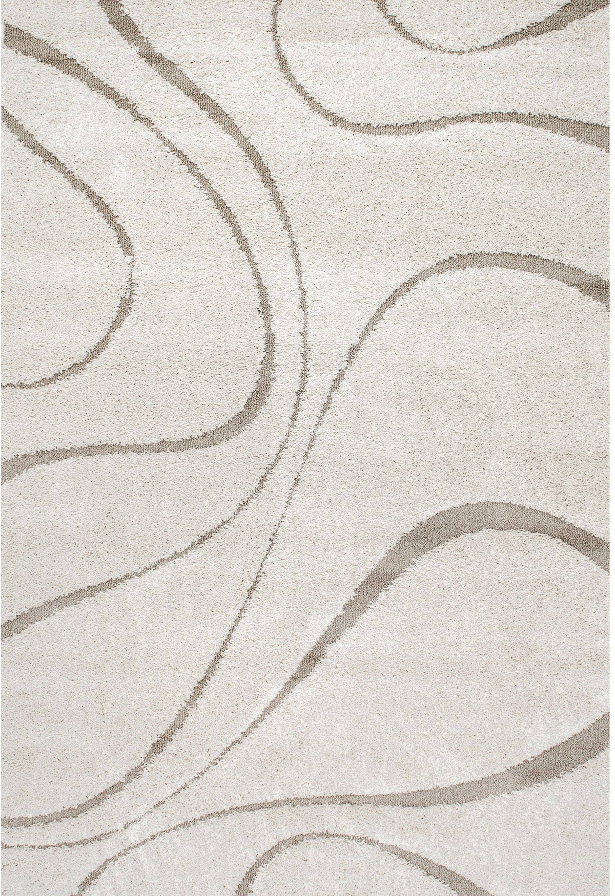 nuLOOM Carolyn Modern Shag Area Rug, 10' x 13', Cream