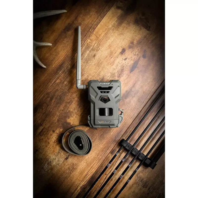 SpyPoint Flex-M Trail Camera Twin Pack  28MP Imaging, 0.4s Trigger Speed, Infrared Night Vision, Includes SD Cards