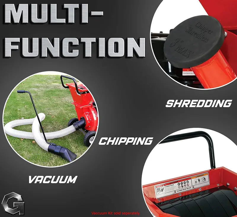 GreatCircleUSA Heavy-Duty Gas-Powered Wood Chipper & Shredder Mulcher