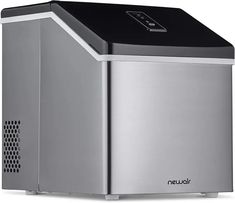 NewAir Stainless Steel Clear Ice Maker – 40 lbs/Day Portable Countertop Unit