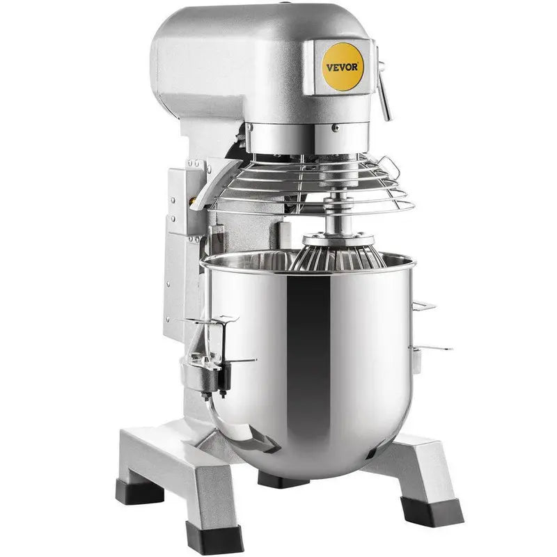 VEVOR 30 Qt Commercial Stand Mixer, 1500W, 3-Speeds, Stainless Steel Bowl