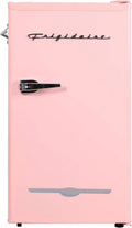 Frigidaire Retro 3.2 Cu. Ft. Pink Coral Bar Fridge with Side Bottle Opener – Compact & Stylish
