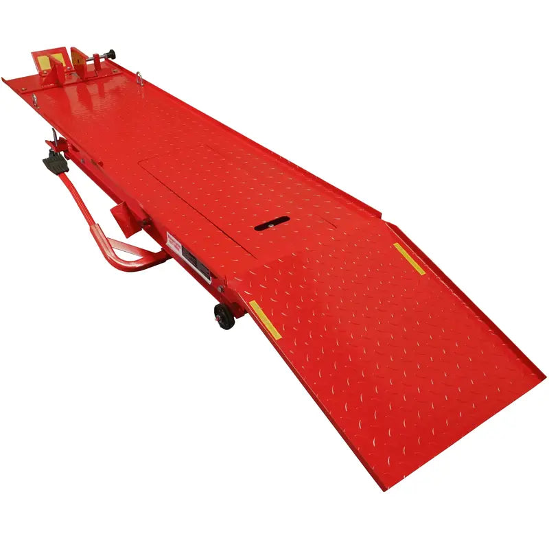 Hydraulic Motorcycle Lift Table – 1000 lb Capacity, Extra-Long Platform, Heavy-Duty Steel Frame