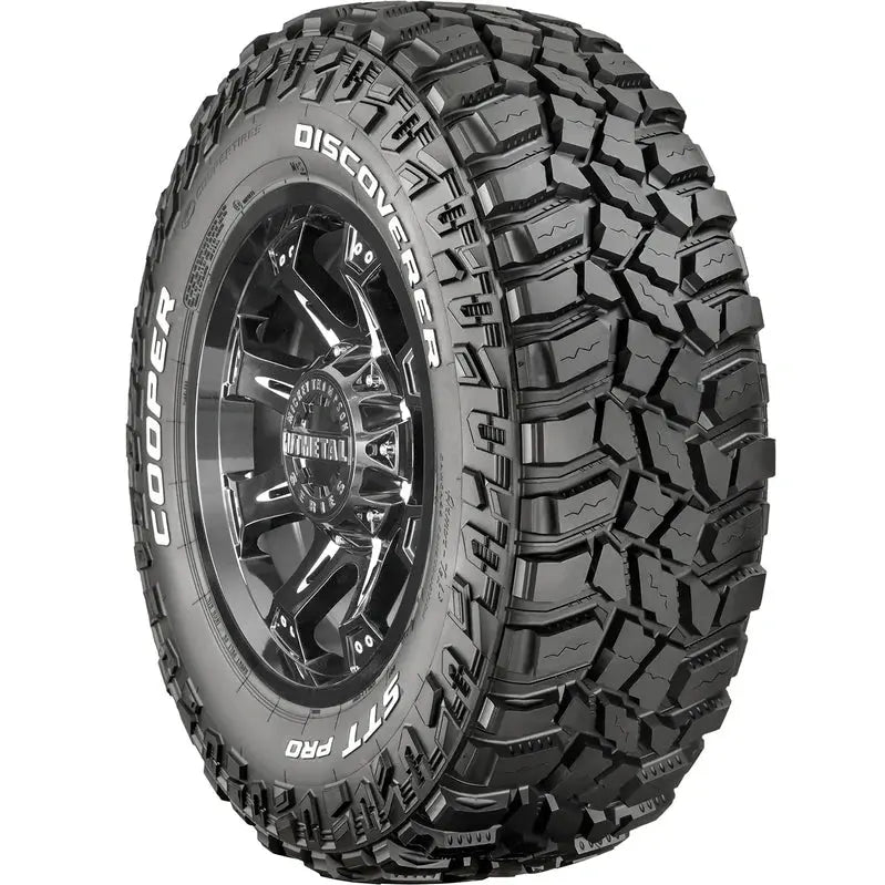 Four Cooper STT Pro LT 275/70R18 E-Rated Mud-Terrain Tires – Aggressive Tread Design