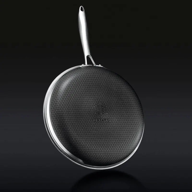 HexClad Hybrid Cookware Set – 6-Piece Stainless Steel Nonstick Pans