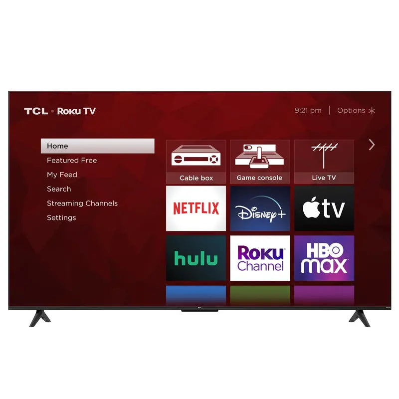 TCL 55 4K UHD HDR Smart TV with Roku, Voice Control, 4 HDMI Inputs