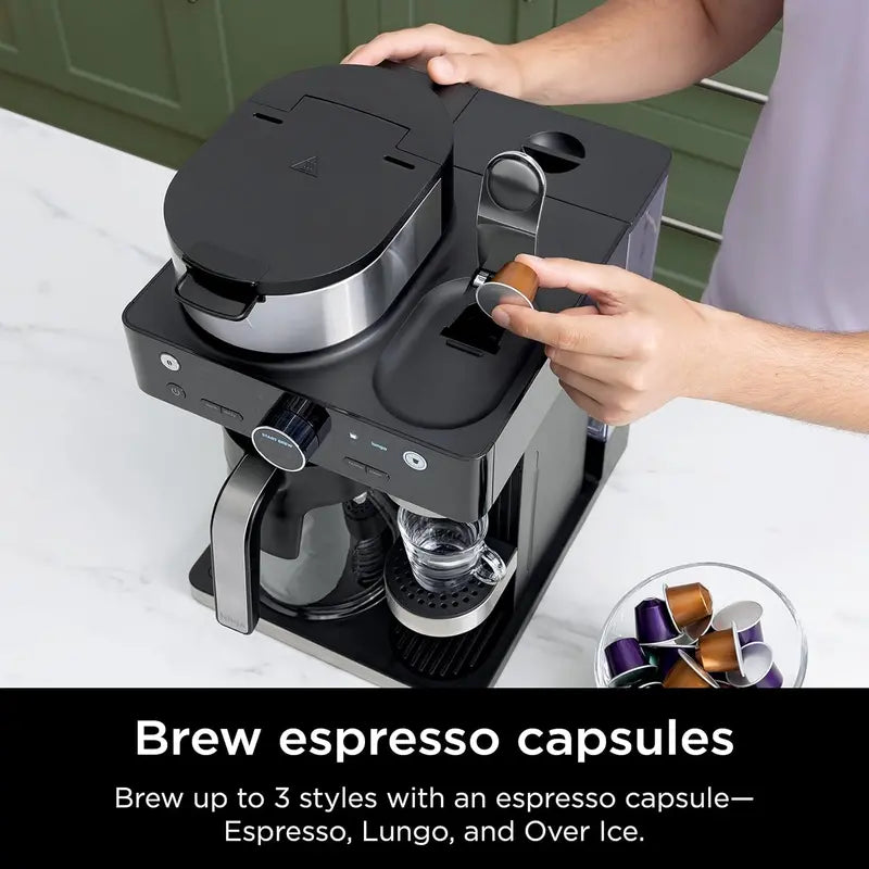 Ninja Espresso & Coffee Maker – 3 Brew Styles, Single-Serve & Barista-Style System