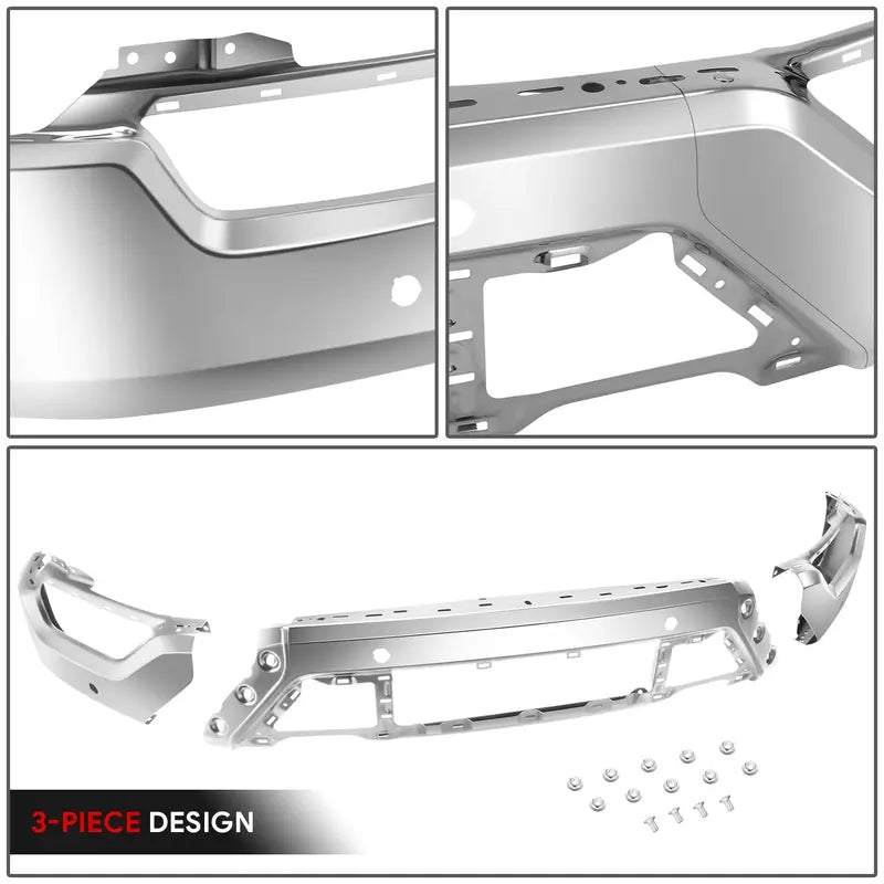 Modular Front Bumper for 2021–2023 Ford F-150 – Includes Parking Distance Sensor Holes