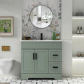 Wavy Line Bathroom Vanity Set – 30″, 36″, 48″ Options with Pre-Installed Sink & Faucet
