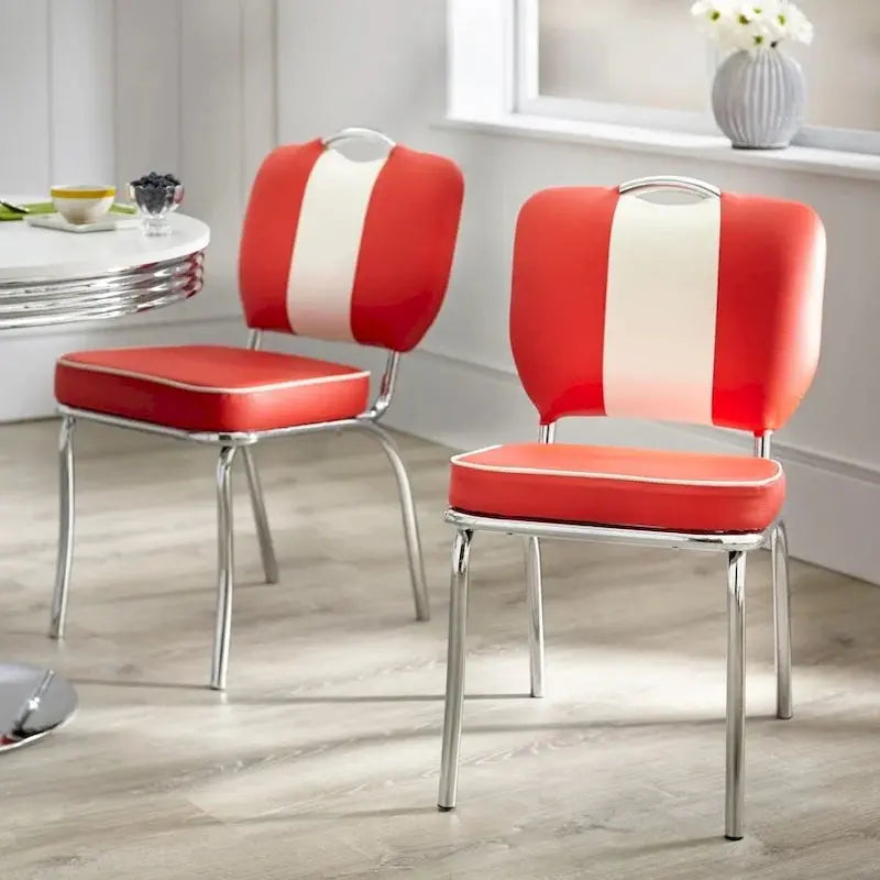 Simple Living Raleigh Retro Dining Set  5-Piece Modern Farmhouse Table and Chairs