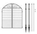 New Rockdale 41.9 in. Black Steel Fence Gate